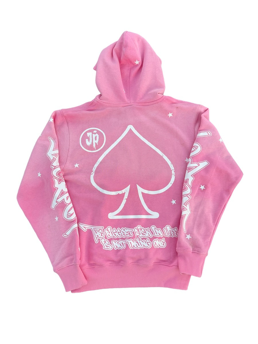 Lucky Latto Hoodie (Off Pink)