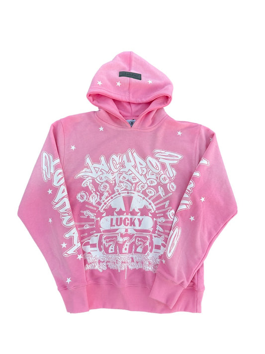 Lucky Latto Hoodie (Off Pink)