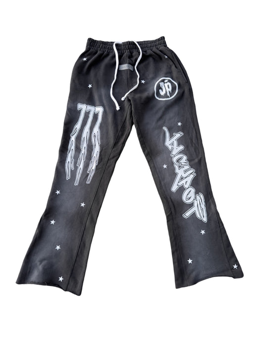 Lucky Latto Flared Sweats (Black)